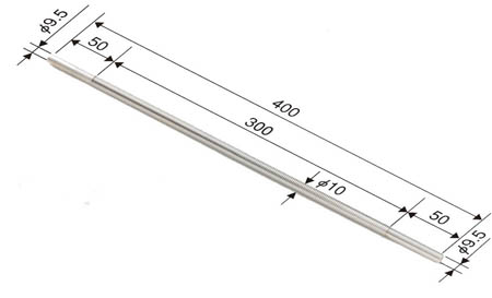 OSP涂料刮棒的尺寸圖